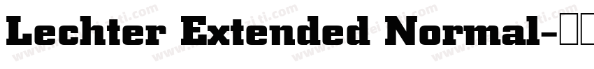 Lechter Extended Normal字体转换